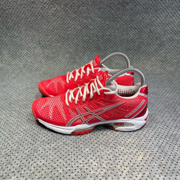 Asics Shoes - Asics Gel-Solution Speed Red Running Shoes Size 5.5 Women’s